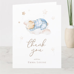 Carte De Remerciements Nous pouvons attendre Teddy Bear sur le Baby showe
