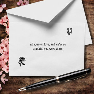 Carte De Remerciements Nous sommes si heureux que vous soyez là Mariage