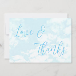 Carte De Remerciements Nous sommes sur le Baby shower Cloud Nine