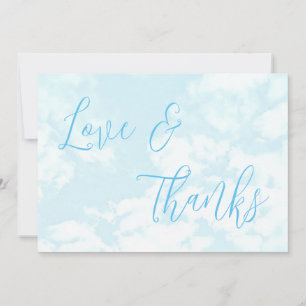 Carte De Remerciements Nous sommes sur le Baby shower Cloud Nine