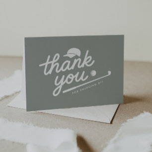 Carte De Remerciements Nouveau dans le Club Golf Baby Shower