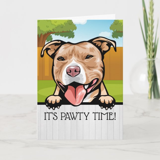 Carte De Remerciements NOUVEAU PET Party Time Card (Devant)