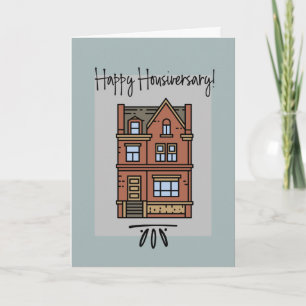 Carte De Remerciements Nouvelle maison Happy Housiversary Card
