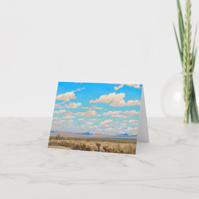 Carte De Remerciements Nuages d'un après-midi d'été par Maynard Dixon (Devant)