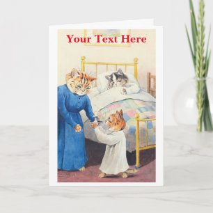 Carte De Remerciements Nuit - Louis Wain