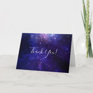 Carte De Remerciements Nuit sous les étoiles Galaxie