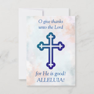 Carte De Remerciements O Remerciez le Seigneur