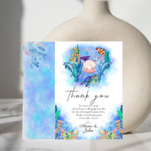 Carte De Remerciements Ocean Sea Animaux Baby shower de fête