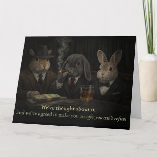 Carte De Remerciements Offer you can't refuse