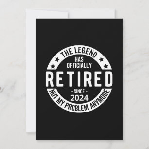 Carte De Remerciements officiellement retraité 2024
