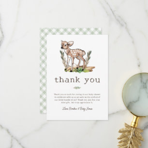 Carte De Remerciements Oh Deer Woodland Deer Baby shower