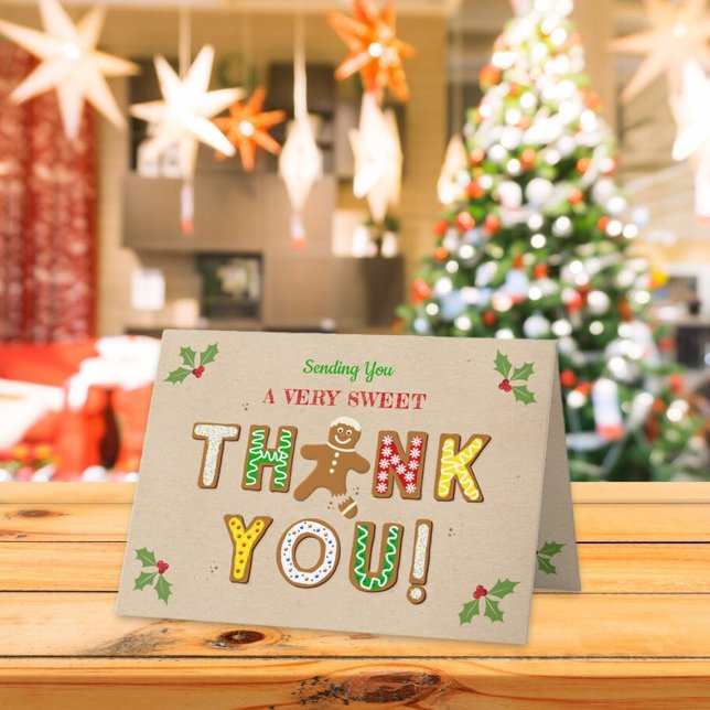 Carte De Remerciements Oh, Snap ! Gingerbread Cookie N'importe quel âge A (Créateur téléchargé)