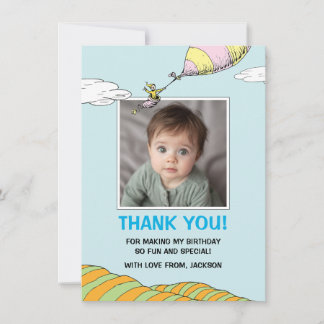 Carte De Remerciements Oh, The Places He'll Go! - Premier Anniversaire