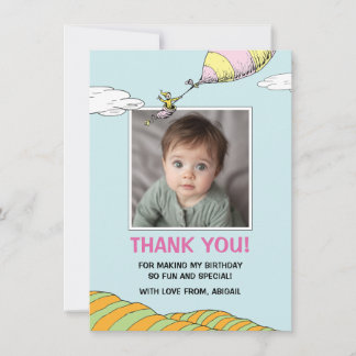 Carte De Remerciements Oh, The Places She'll Go! - Premier Anniversaire
