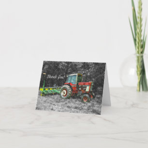 Carte De Remerciements Old International Tractor Painterly Thank You Card