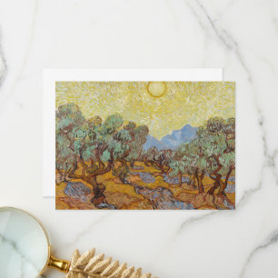 Carte De Remerciements Olive Trees par Vincent van Gogh