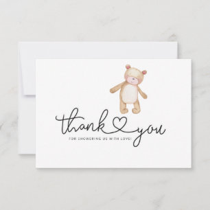 Carte De Remerciements On peut attendre baby shower