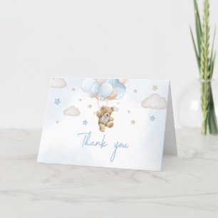 Carte De Remerciements On Peut Attendre L'Ours Blonde