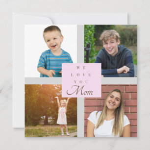 Carte De Remerciements On t'aime maman
