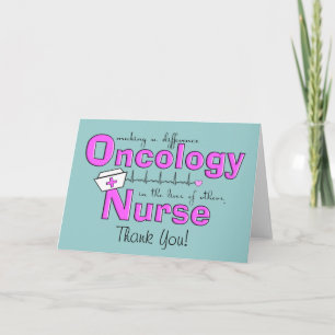 Carte De Remerciements Oncologie Infirmière Cadeaux