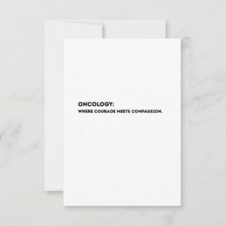 Carte De Remerciements Oncology Definition Card – Thank You Oncologist