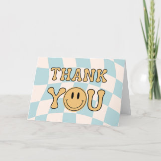 CARTE DE REMERCIEMENTS ONE HAPPY DUDE THANK YOU TENT CARD