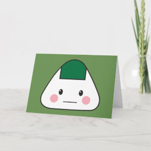 Carte De Remerciements Onigiri omusubi Japonais balle de riz nori algues