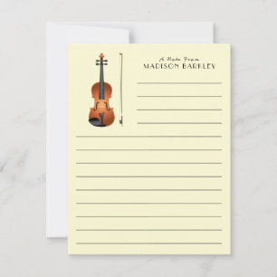 Carte De Remerciements Orchestre de cordes de musiciens de violon