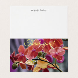 Carte de remerciements orchidée