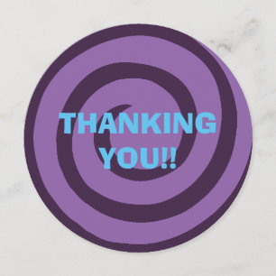 Carte de remerciements orienté à la maison (blanc)