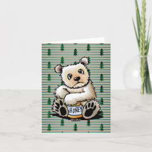 Carte De Remerciements Ours KiniArt Spirit