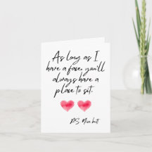 P.S. Nice Butt Valentine's Day Greeting Card