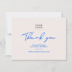 Carte De Remerciements Packaging de remerciement pour entreprise de lettr