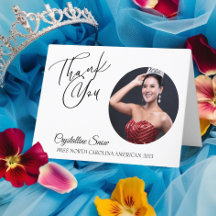Pageant Thank You Cards | Personalize with Photo
