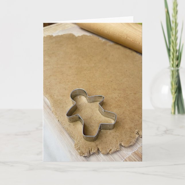 Carte De Remerciements Pain d'épices Cookie Cutter (Devant)