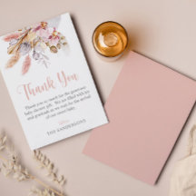 Pampas Grass Boho Floral Blush Baby shower rose
