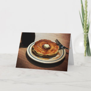 carte de remerciements "Pancakes au lait de beurre