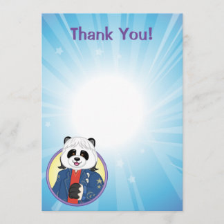 Carte De Remerciements Panda d'Amanda