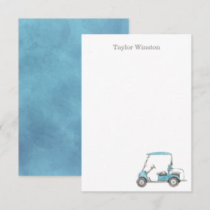 Carte De Remerciements Panier de golf Watercolor