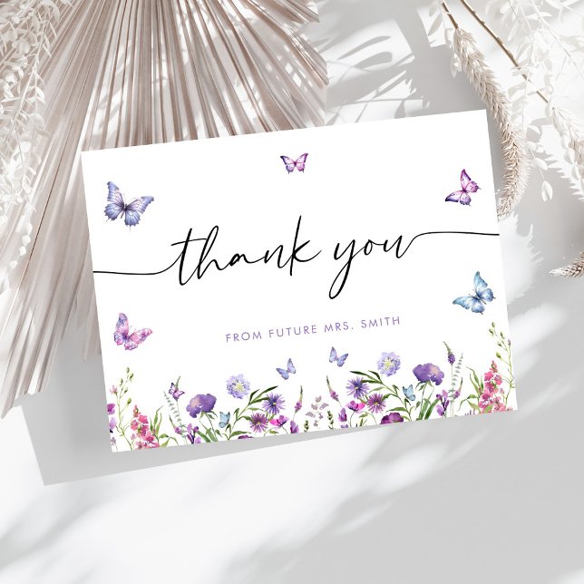 Carte De Remerciements Panneau de bienvenue pour une Baby Shower Papillon (Créateur téléchargé)