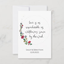 Panneau Mariage de la couronne de fleurs, Citation
