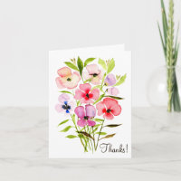 Panneaux d'aquarelle colorés ou Fleurs sauvages