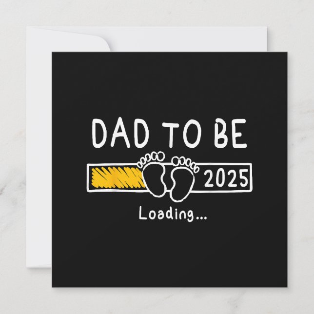 Carte De Remerciements Papa 2025 Papa est 2025 Papa sera promu à (Devant)