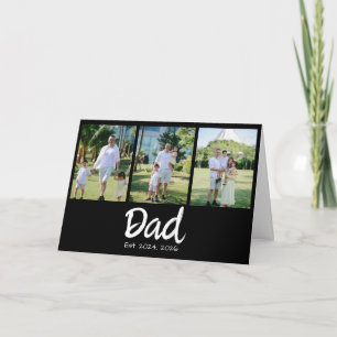 Carte De Remerciements Papa a établi l'écriture blanche 3 Photo