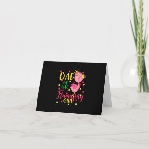Carte De Remerciements Papa De Flamazing Fille Mignonne Flamant rose Papa