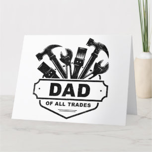 Carte De Remerciements Papa de tous les métiers - Outils pour homme de ma