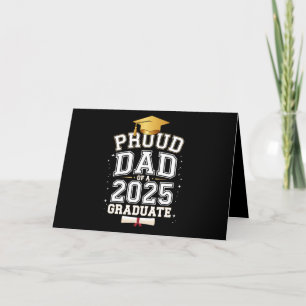 Carte De Remerciements Papa fier d'un diplômé de 2025 Famille remise des 