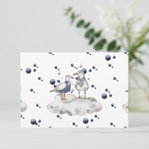 Carte De Remerciements Papeterie Baby shower Nautique Cute