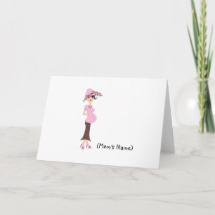 Carte De Remerciements Papeterie Chic Personnalisée Maman/Femme Enceinte
