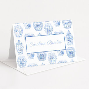 Carte De Remerciements Papeterie personnalisée avec nom pot à gingembre